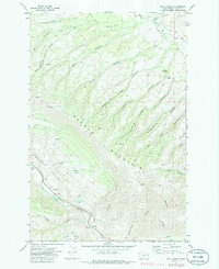 Download a high-resolution, GPS-compatible USGS topo map for Milk Canyon, WA (1986 edition)