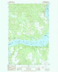 Download a high-resolution, GPS-compatible USGS topo map for Miller Mtn, WA (1985 edition)