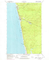 preview thumbnail of historical topo map of Moclips, WA in 1955