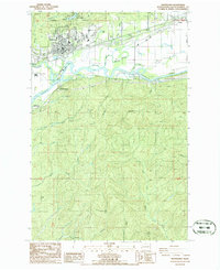 Download a high-resolution, GPS-compatible USGS topo map for Montesano, WA (1988 edition)