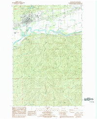 Download a high-resolution, GPS-compatible USGS topo map for Montesano, WA (1993 edition)