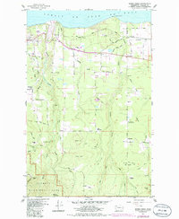preview thumbnail of historical topo map of Clallam County, WA in 1961