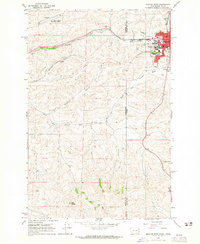 Download a high-resolution, GPS-compatible USGS topo map for Moscow West, WA (1965 edition)