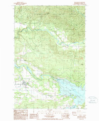 Download a high-resolution, GPS-compatible USGS topo map for Mossyrock, WA (1987 edition)