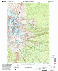 Download a high-resolution, GPS-compatible USGS topo map for Mount Adams East, WA (2003 edition)