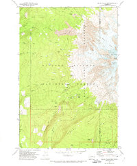 Download a high-resolution, GPS-compatible USGS topo map for Mount Adams West, WA (1974 edition)
