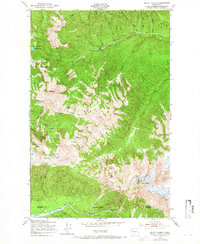 Download a high-resolution, GPS-compatible USGS topo map for Mount Carrie, WA (1966 edition)