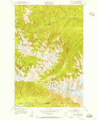 Download a high-resolution, GPS-compatible USGS topo map for Mount Carrie, WA (1956 edition)