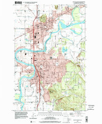 preview thumbnail of historical topo map of Mount Vernon, WA in 1998