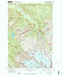 Download a high-resolution, GPS-compatible USGS topo map for Mowich Lake, WA (1974 edition)