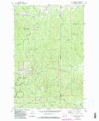Download a high-resolution, GPS-compatible USGS topo map for Mt Spokane, WA (1986 edition)