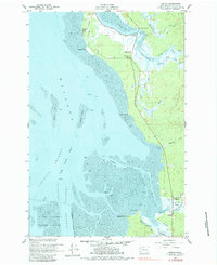 Download a high-resolution, GPS-compatible USGS topo map for Nemah, WA (1983 edition)