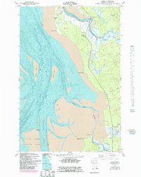 Download a high-resolution, GPS-compatible USGS topo map for Nemah, WA (1985 edition)