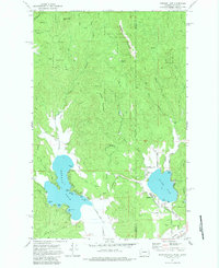 preview thumbnail of historical topo map of Spokane County, WA in 1973