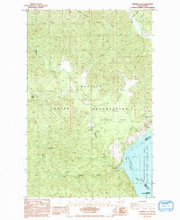 Download a high-resolution, GPS-compatible USGS topo map for Ninemile Flat, WA (1992 edition)
