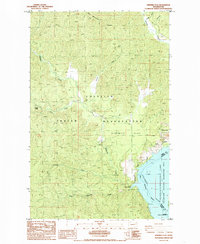 Download a high-resolution, GPS-compatible USGS topo map for Ninemile Flat, WA (1985 edition)