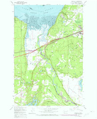 Download a high-resolution, GPS-compatible USGS topo map for Nisqually, WA (1974 edition)