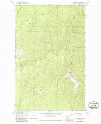 Download a high-resolution, GPS-compatible USGS topo map for North Baldy, WA (1986 edition)