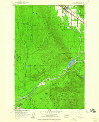 1953 Map of North Bend, 1960 Print
