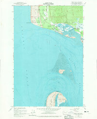 Download a high-resolution, GPS-compatible USGS topo map for North Cove, WA (1970 edition)
