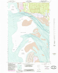 Download a high-resolution, GPS-compatible USGS topo map for North Cove, WA (1985 edition)