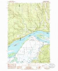 Download a high-resolution, GPS-compatible USGS topo map for Oak Point, WA (1985 edition)