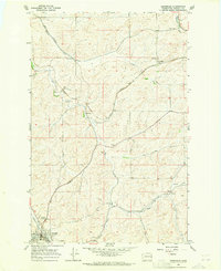 1964 Map of Oakesdale, WA, 1965 Print
