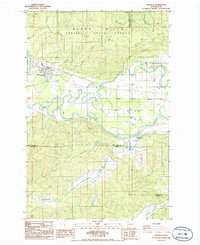 Download a high-resolution, GPS-compatible USGS topo map for Oakville, WA (1986 edition)
