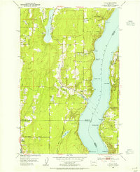 1953 Map of Olalla, 1955 Print