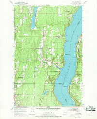 1953 Map of Olalla, 1969 Print