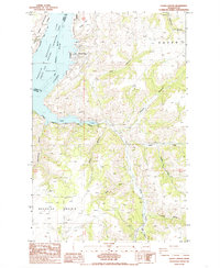 Download a high-resolution, GPS-compatible USGS topo map for Olsen Canyon, WA (1985 edition)