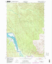 Download a high-resolution, GPS-compatible USGS topo map for Oman Ranch, WA (1985 edition)