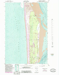 Download a high-resolution, GPS-compatible USGS topo map for Oysterville, WA (1985 edition)