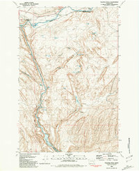 Download a high-resolution, GPS-compatible USGS topo map for Palouse Falls, WA (1981 edition)