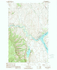 Download a high-resolution, GPS-compatible USGS topo map for Pateros, WA (1989 edition)