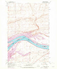 Download a high-resolution, GPS-compatible USGS topo map for Paterson, WA (1972 edition)