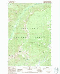 Download a high-resolution, GPS-compatible USGS topo map for Pinegrass Ridge, WA (1989 edition)
