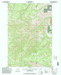 preview thumbnail of historical topo map of Garfield County, WA in 1995