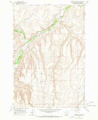 Download a high-resolution, GPS-compatible USGS topo map for Poisel Butte NW, WA (1966 edition)