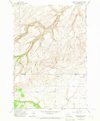 Download a high-resolution, GPS-compatible USGS topo map for Poisel Butte SE, WA (1967 edition)
