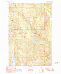 Download a high-resolution, GPS-compatible USGS topo map for Polallie Ridge, WA (1989 edition)