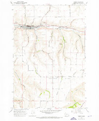 preview thumbnail of historical topo map of Pomeroy, WA in 1967