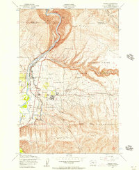 Download a high-resolution, GPS-compatible USGS topo map for Pomona, WA (1957 edition)