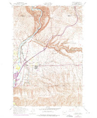 Download a high-resolution, GPS-compatible USGS topo map for Pomona, WA (1976 edition)