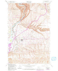 Download a high-resolution, GPS-compatible USGS topo map for Pomona, WA (1991 edition)