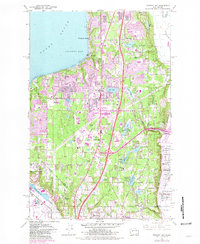 Download a high-resolution, GPS-compatible USGS topo map for Poverty Bay, WA (1981 edition)