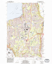 preview thumbnail of historical topo map of King County, WA in 1961