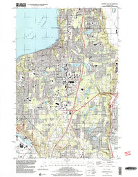 preview thumbnail of historical topo map of King County, WA in 1997