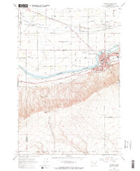 1965 Map of Prosser, WA, 1966 Print