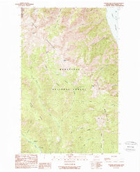 Download a high-resolution, GPS-compatible USGS topo map for Pyramid Mountain, WA (1988 edition)